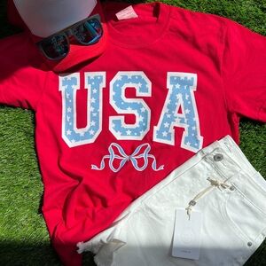 Comfort Colors Red USA Kids Tee